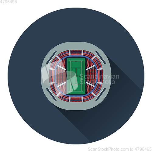 Image of Tennis stadium aerial view icon