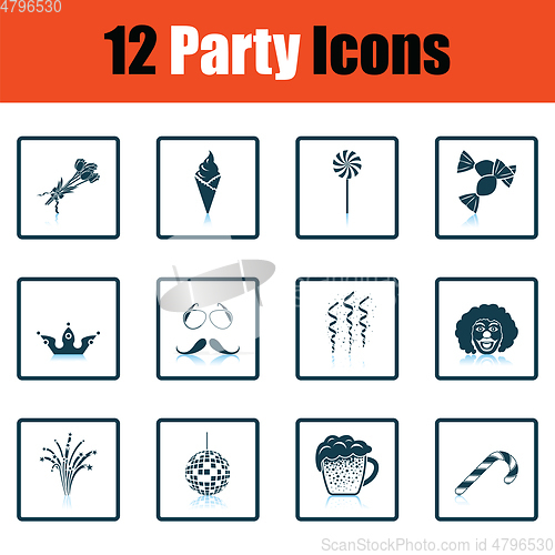 Image of Set of celebration icons