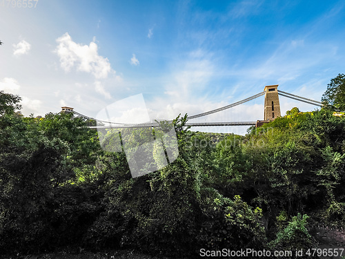 Image of HDR Clifton Suspension Bridge in Bristol