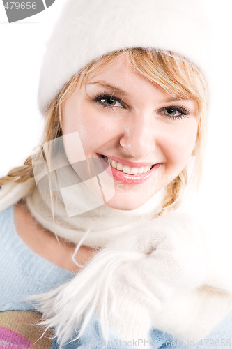 Image of Caucasian winter fashion girl