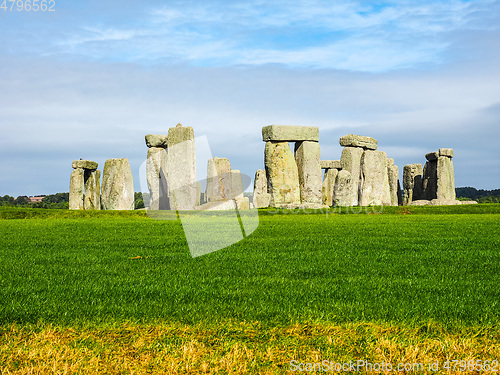 Image of HDR Stonehenge monument in Amesbury