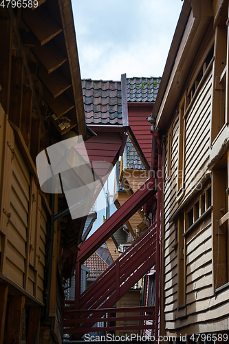 Image of Bryggen at Bergen, Hordaland, Norway