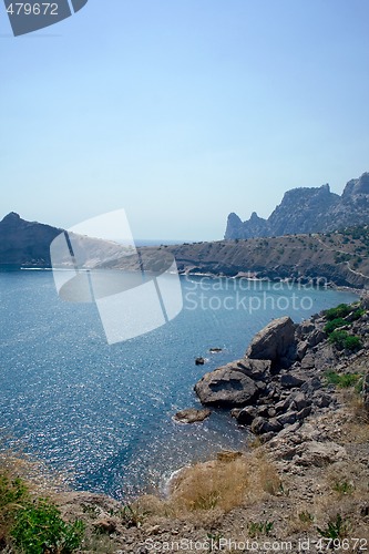 Image of Mountains, sky, sea. Ukraine. Southern coast of Crimea. 