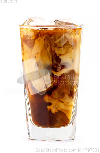 Image of iced coffee with milk