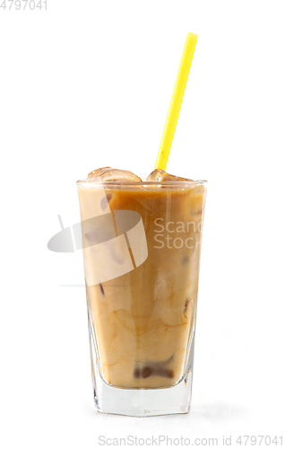 Image of iced coffee with milk