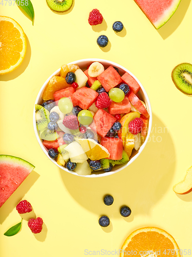 Image of bowl of fresh fruit salad