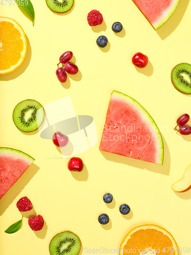 Image of various fresh fruit and berries 