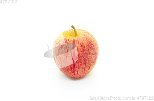 Image of Tasty juicy apple on a white background