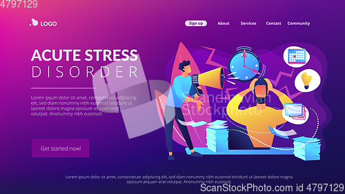 Image of Stress concept landing page