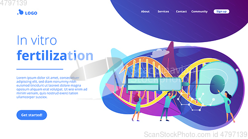 Image of Artificial reproduction concept landing page.