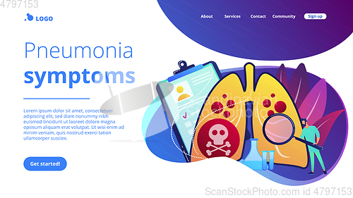 Image of Lower respiratory infections concept landing page.