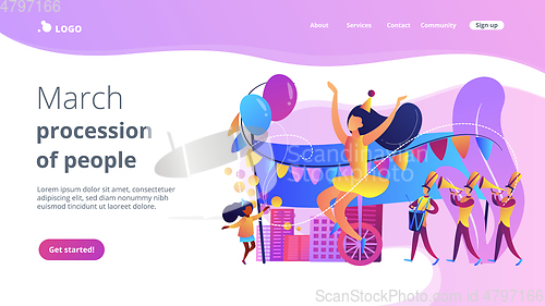 Image of Parade concept landing page.
