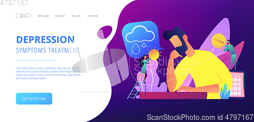 Image of Seasonal affective disorder concept landing page.