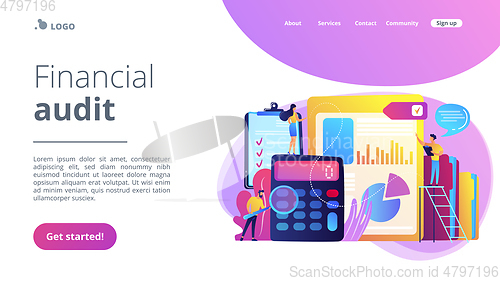 Image of Audit service concept landing page.