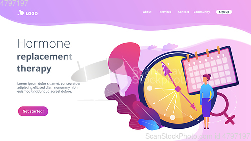 Image of Menopause concept landing page.