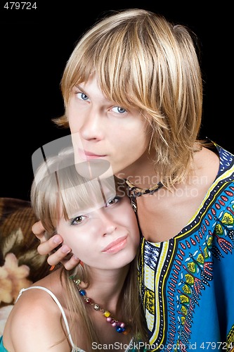 Image of Portrait of the young beauty couple