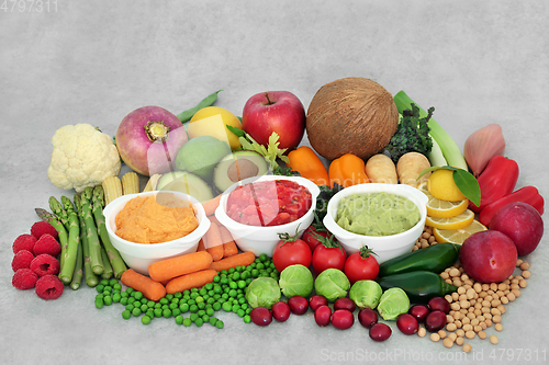 Image of Healthy Fresh Immune Boosting Health Foods 