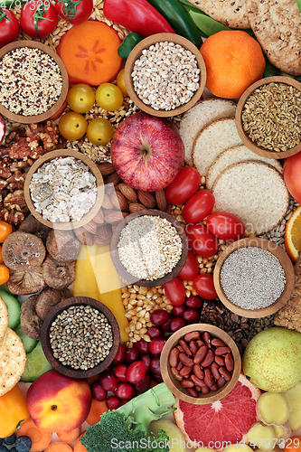 Image of Healthy Food High in Dietary Fibre for Gut Health