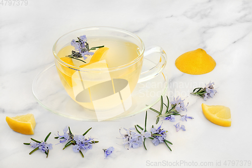 Image of Immune System Boosting Rosemary and Lemon Herbal Tea