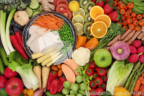 Image of Immune Boosting Healthy Diet Food 