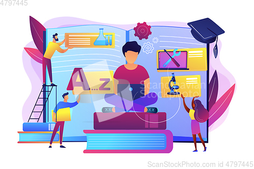 Image of Personalized learning concept vector illustration