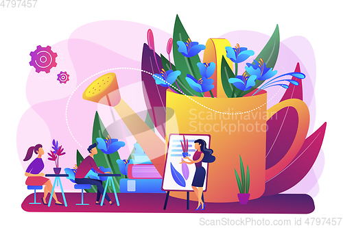 Image of Garden workshop concept vector illustration