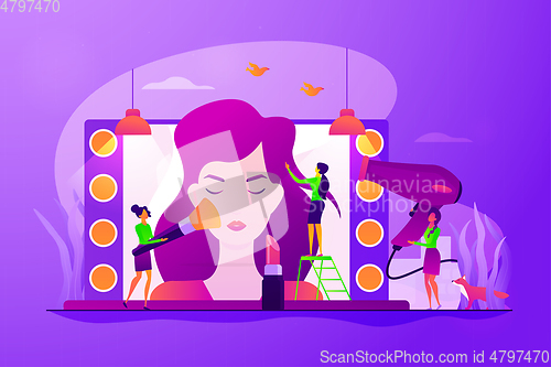 Image of Beauty salon concept vector illustration