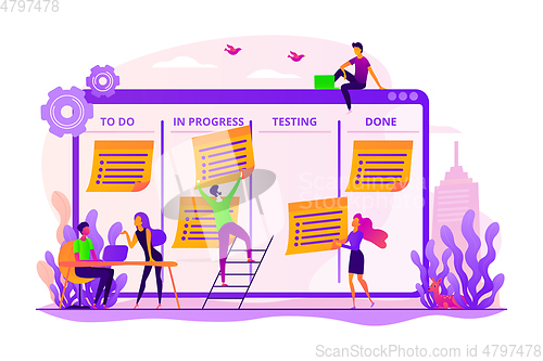 Image of Task management concept vector illustration