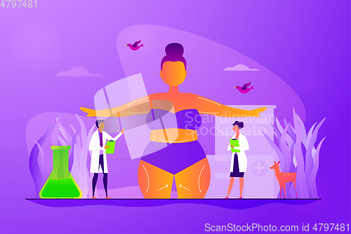 Image of Body contouring concept vector illustration