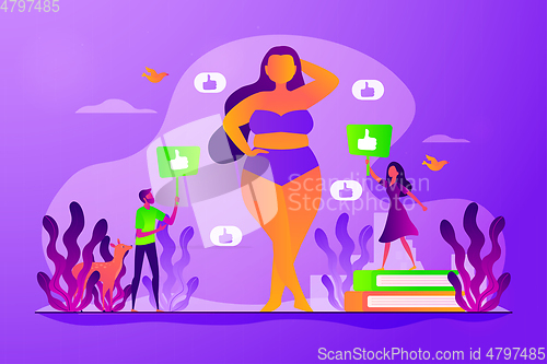 Image of Body positive concept vector illustration