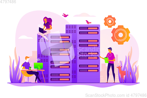 Image of System administration concept vector illustration