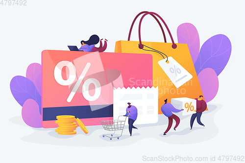 Image of Discount and loyalty card vector illustration.