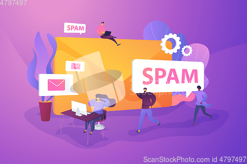 Image of Spam concept vector illustration.