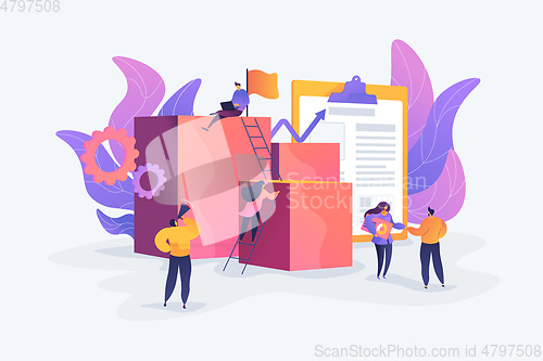 Image of Project management concept vector illustration.