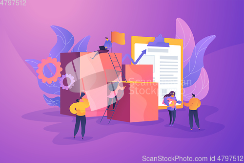 Image of Project management concept vector illustration.