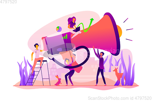 Image of Marketing team concept vector illustration.