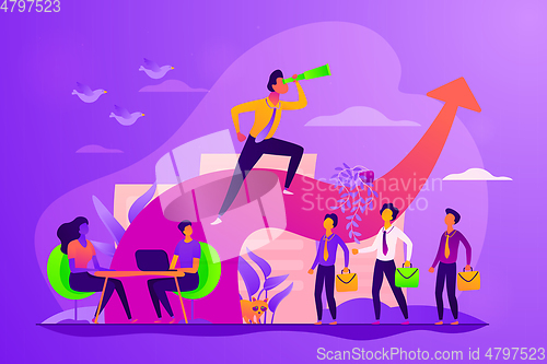 Image of Leadership concept vector illustration.