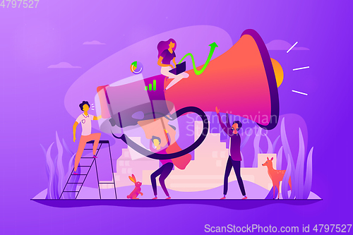 Image of Marketing team concept vector illustration.