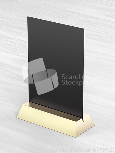 Image of Blank menu in the restaurant or cafe
