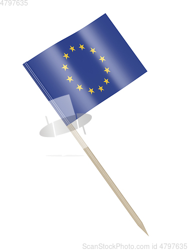 Image of European flag toothpick