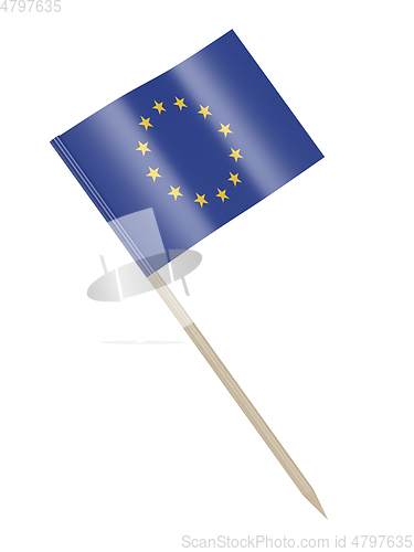 Image of European flag toothpick