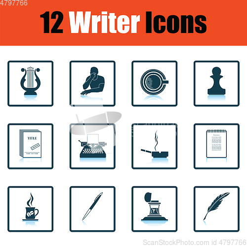 Image of Set of writer icons