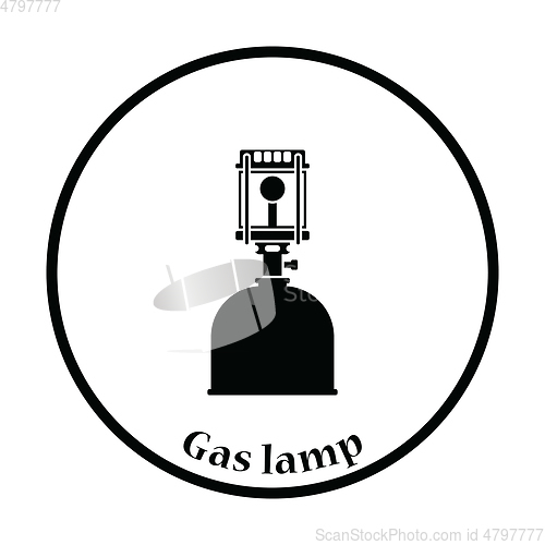 Image of Camping gas burner lamp icon