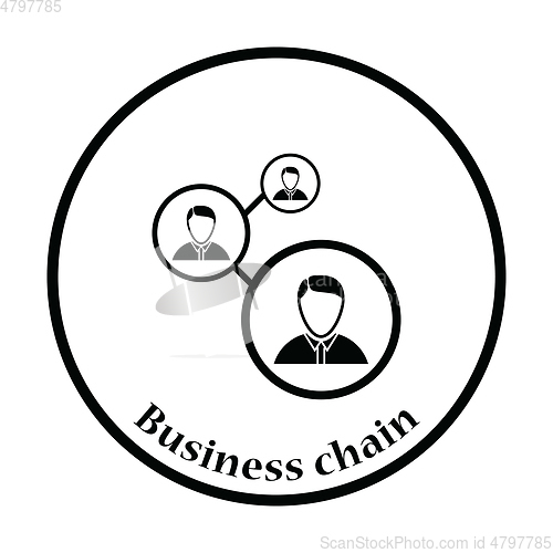 Image of Businessmen structure icon