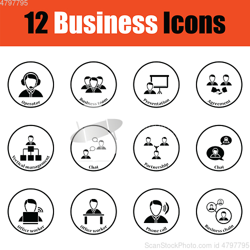 Image of Business icon set