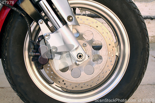 Image of motorbike wheel