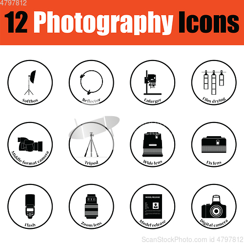 Image of Photography icon set