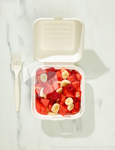Image of healthy fresh fruit salad