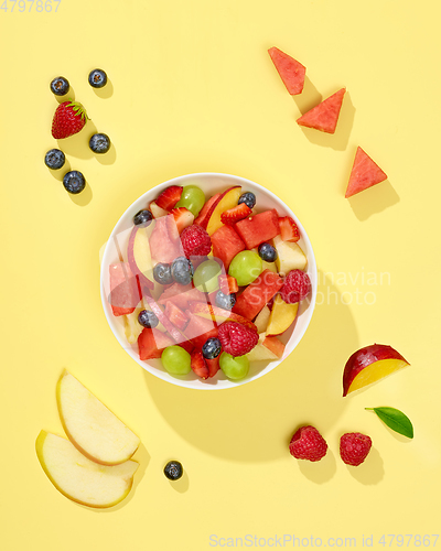 Image of bowl of fresh fruit salad