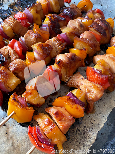 Image of grilled chicken and vegetables